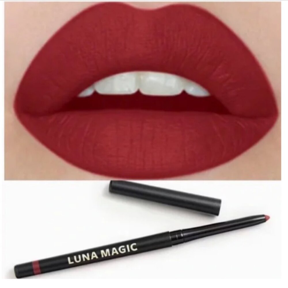 🔥3/$30 NEW Luna Magic Lip Liner Full Size .3g Shade Amorcito (True Bright Red)